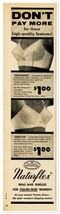 Print Ad Naturflex Bras Figure-Wise Women Vintage 1955 1/4-Page Advertis... - $9.70