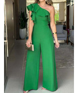 Ruffle One Shoulder Jumpsuit - $39.95