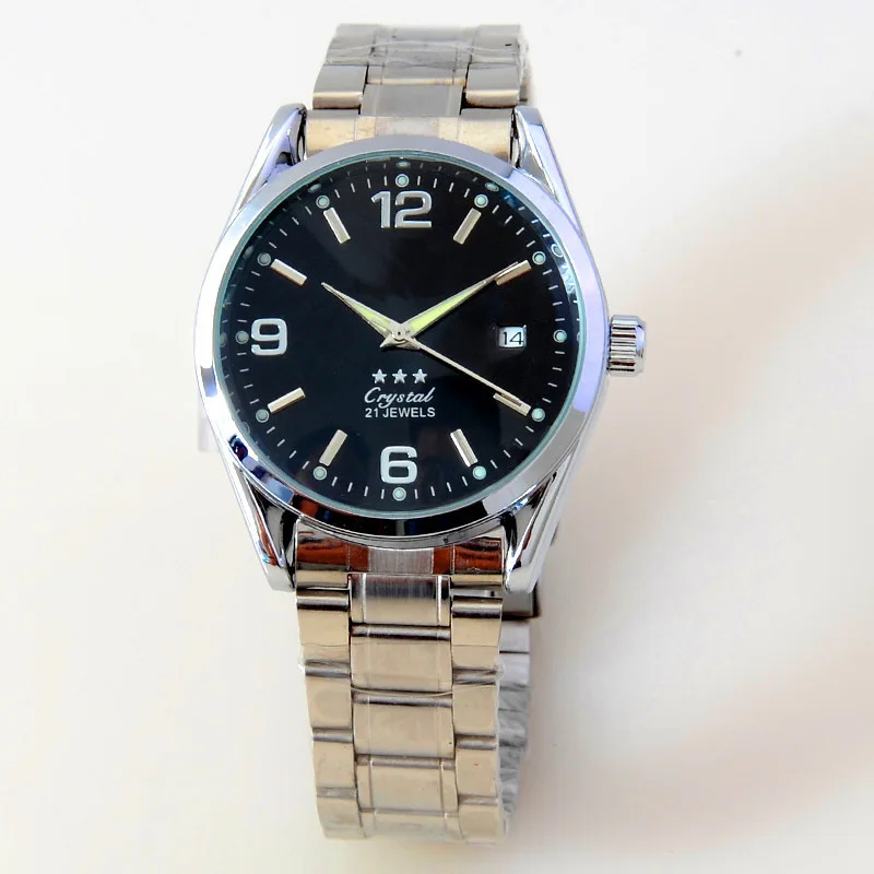 Watch Retro Watch Stainless Steel Waterproof Automatic Calendar Minimalist Desig - $90.30