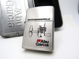 Abu Garcia Ambassader Engraved Zippo 1997 MIB Rare - £183.25 GBP