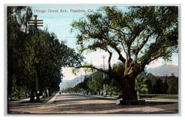 Orange Grove Avenue Street View Pasadena CA California UNP DB Postcard P16 - £3.13 GBP