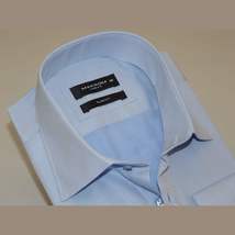 Men's Franco Gilberto Dress Shirt Cotton Blend French Cuffs Turkey 5482-418 Blue image 3