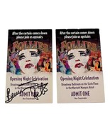 Follies Opening Night Passes Broadway Bernedette Peters Signed One Lot 2... - $94.99