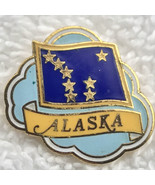 Alaska State Flag Pin Vintage Metal Enamel - $12.95