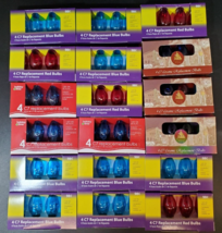 C7 Replacement Bulb Lot of 18 (4-Packs) 72 Bulbs - Christmas Lights A - $49.49