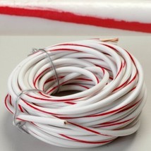 K4 Auto &amp; Marine Primary Electrical Wire White W/Red Stripe 14 Gauge 20 ... - $23.95