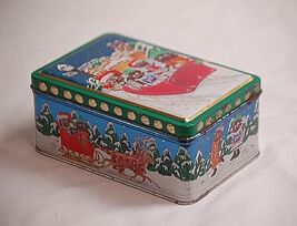 Hershey's Milk Chocolate Advertising Metal Tin Can Container 1999 Christ... - $12.86