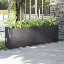  Garden Planter Grey Solid Pinewood Large Durable Garden Planter - $5,736.16 MXN
