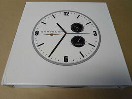 Chrysler Double Gauge Logo Wall Clock Official Licensed Chrysler Metal W... - $17.45