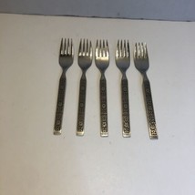 Oneida Community Stainless Isabella 5 Forks 6.75&quot; Flatware MCM Betty Cro... - $24.74
