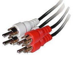 RCA Cable; 2-RCA Plugs to 2-RCA Plugs Cable; 3&#39; - £3.88 GBP