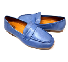 MIZ MOOZ  LEATHER SLIP ON FLATS BLUE  37EU / 7US NEW # Z-T 179 - $94.05