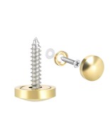 uxcell Mirror Screws Decorative Caps Cover Nails Polished Gold 14mm 8pcs - £14.14 GBP
