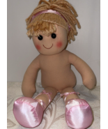 Burton and Burton Stuffed Doll Yarn Hair Pink Cheeks Ballerina Shoes No ... - £10.11 GBP