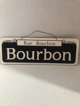 Rue Bourbom Bourbon Wooden Sign - €9,26 EUR
