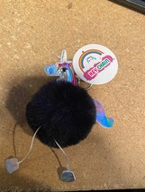 1 Black Unicorn Puffy Keychains *NEW* rrr1 - $7.99