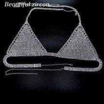 Fashion women&#39;s shining Rhinestone bra and thong women&#39;s charming bikini crystal - £37.25 GBP