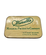 RARE Munsell&#39;s Mineral Products Company Tin Advertising Lincoln Nebraska... - $55.95