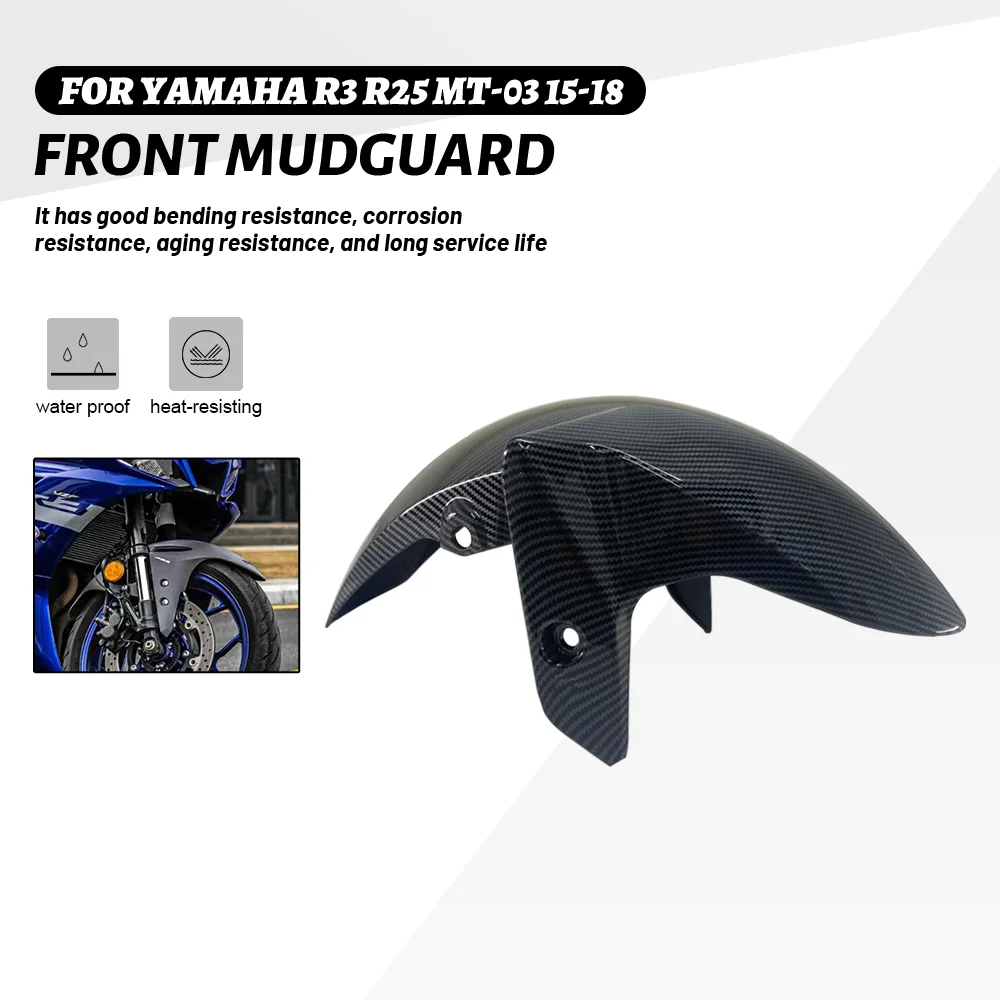Front Fender For Yamaha YZF-R25 R3 MT-03 2015 2016 2017 2018 Motorcycle - £66.64 GBP