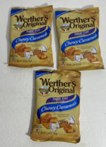 Werthers Original Sugar Free Chewy Caramels Candy 1.46 oz each (3 bags) - £7.86 GBP