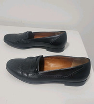 Salvatore Ferragamo - Black - LEATHER  Wingtip LOAFERS -  SIZE 9.5 D Ita... - $115.00