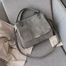 Matte Women Handbag Scrub Female Shoulder Bags Large Capacity Matcha Green PU Le - £42.12 GBP