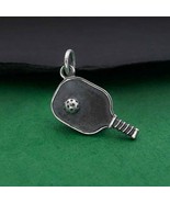 Sterling Silver Pickleball Paddle and Ball Charm 22x9mm - $13.94