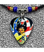 Handmade Hank Williams Jr Aluminum Guitar Pick Necklace - $14.52