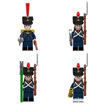 Napoleonic Wars French Artillery Soldiers 4pcs Minifigures Building Toy - $12.49