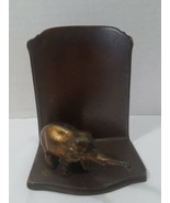 Ronson Metal Elephant Bookend Paperweight SINGLE ONE DAMAGED CORNERS - $23.70