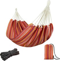 Joyview Brazilian Hammock For Single Preson Portable Hammock With, Red S... - $39.92