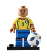 Minifigure Custom Toy Ronaldo Brazilian Soccer Football player - £4.13 GBP