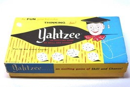Vintage Yahtzee #950 Game E.S. Lowe Co. ,1967, Complete With Box of Pads - $8.90
