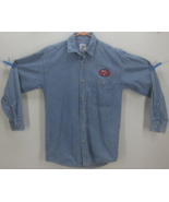 SAN FRANCISCO 49&#39;ers Men&#39;s (Small) Dynasty Legends BUTTON-FRONT DENIM SHIRT - £19.05 GBP