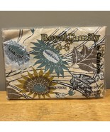 VTG Cannon Royal Family Full Sheet Fitted Sunflowers Blue Brown FLORAL  NOS - $39.59