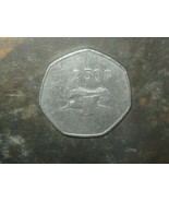 Vintage Antique Silver Tone Irish Celtic Ireland Woodcock Bird 50 Pence ... - £7.00 GBP