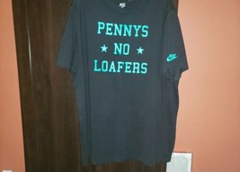 Nike Penny Hardaway 1 Pennys No Loafers Foamposite Blk/ Turquoise T-Shirt 3XL - $24.25