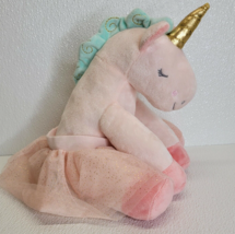 Baby Aspen Rosie The Pink Unicorn Plush With Tutu Sleepy Eyes EUC - £7.73 GBP