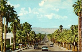 Palm Canyon Drive California Postcard Vintage Cars Oasis In The Desert - £7.86 GBP