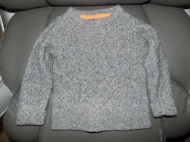 Mini Boden Light Gray Cable Knit Sweater Size 3-4Y Boy&#39;s EUC - £17.10 GBP