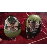 Lunar Moths Set of 2 Garden ROCKS Baskets Gifts Paperweight Office Desk ... - $14.95