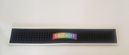 Smirnoff Rainbow Black Rubber Pride Bar Rail Drip Mat Man Cave - $14.95