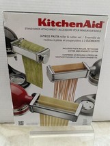 KitchenAid Stand Mixer Attachments 3-Piece Pasta Set Roller And Cutters Italy - $129.00