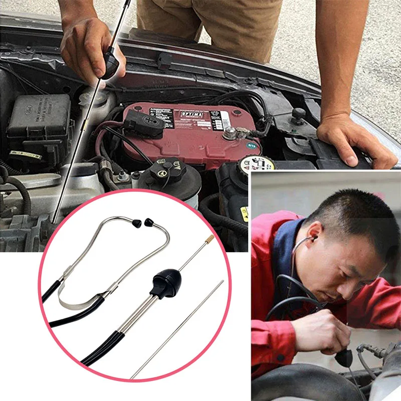 Auto Cylinder Stethoscope Mechanics Stethoscope Car Engine Block Diagnostic Auto - £78.96 GBP