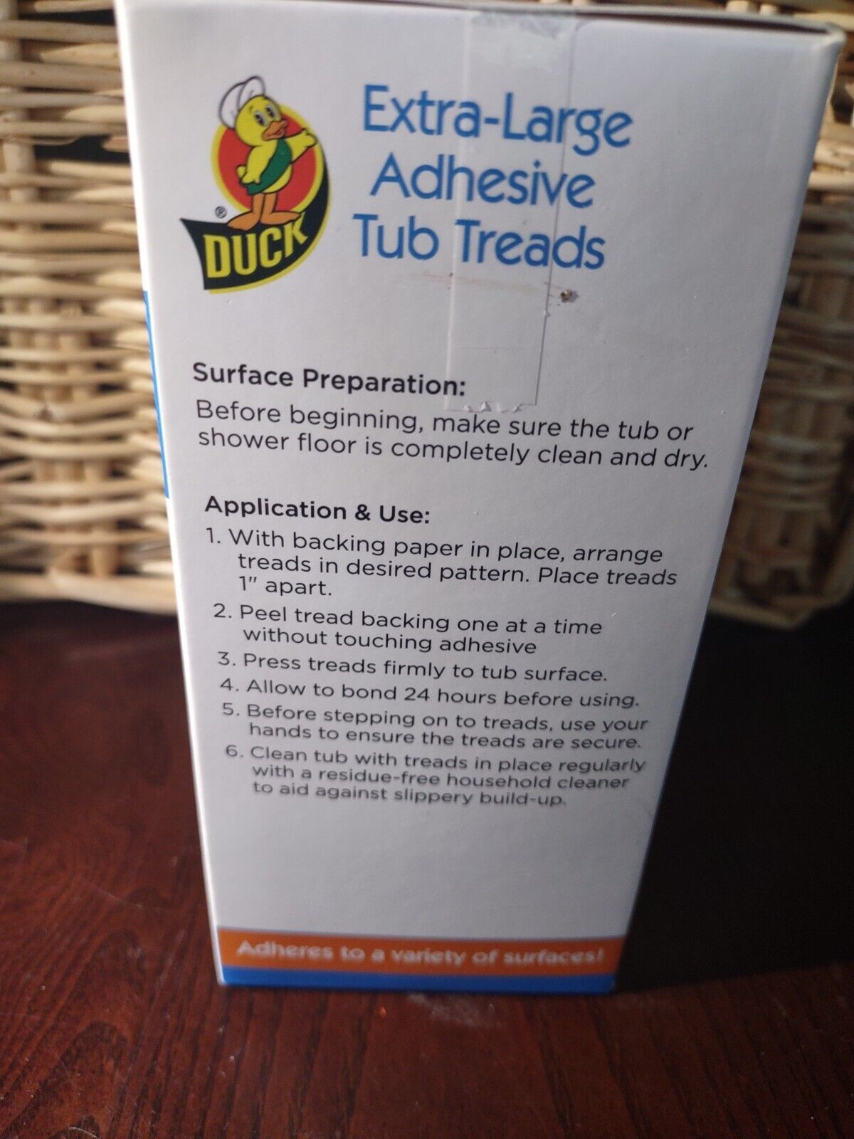 DUCK ExtraLarge Adhesive Bathtub AntiSlip Tub Treads Grips For Shower