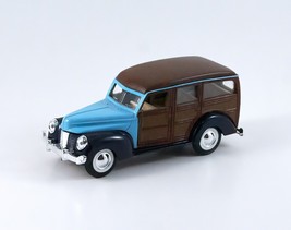 Superior 1940 Ford Woody Wagon Diecast Car 1:32 Blue SS5706 Pullback - £6.64 GBP