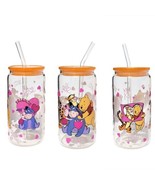 Winnie The Pooh Disney Glass Tumbler Cup 16 oz UV DTF Orange Design Glas... - £13.94 GBP