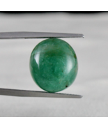 Antique Natural Emerald Oval Cabochon 16.56 Ct Loose Gemstone Ring Pendant - £837.35 GBP