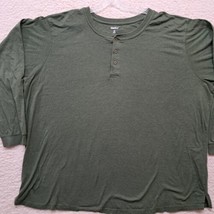 King Size Shirt Mens Long Sleeve Cotton Polyester Shirt~5XL Green Soft  - $18.33