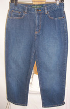 Lauren Jeans Co Ralph Lauren Blue Capri Pants Misses Size 4 Denim - £15.81 GBP